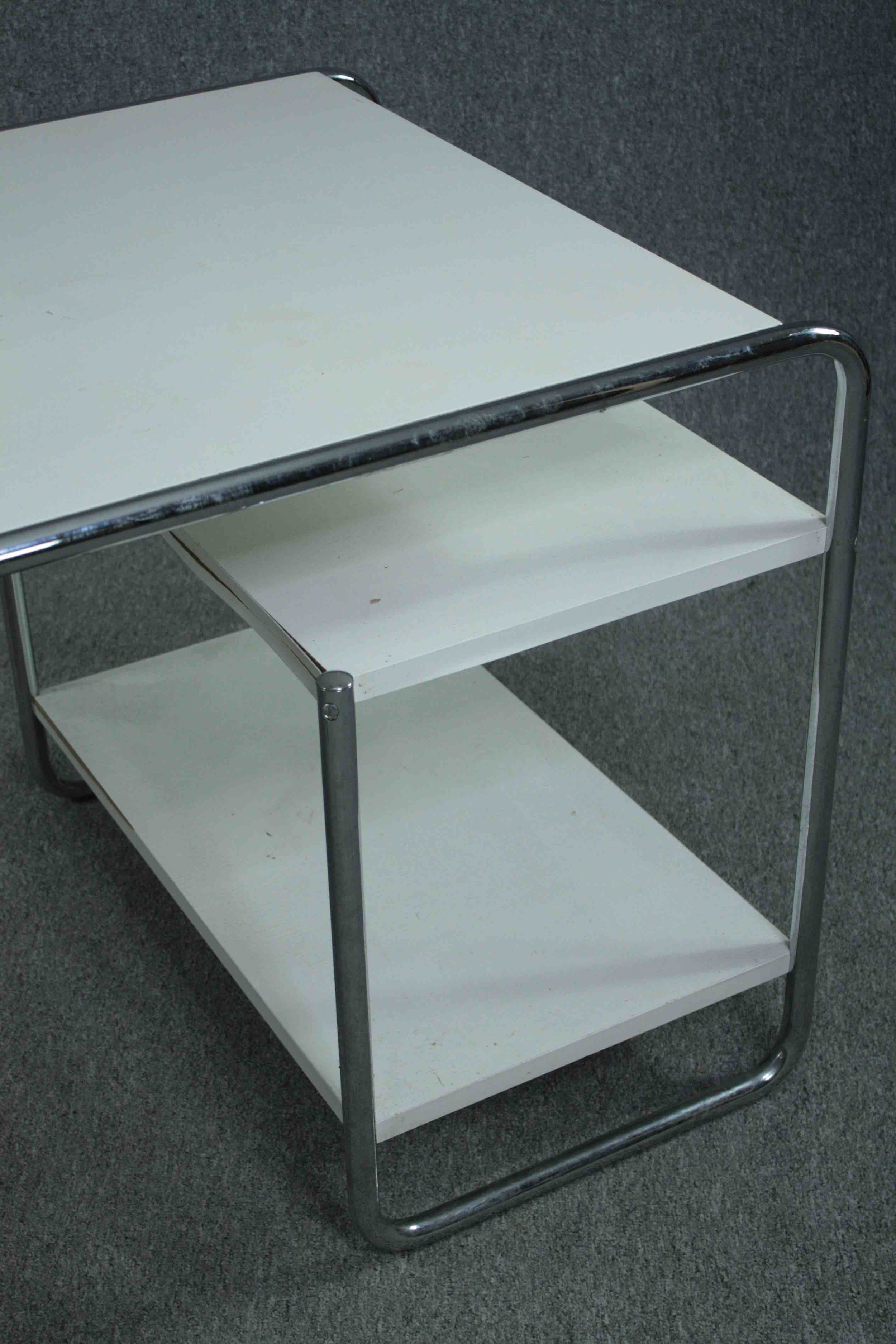 After Marcel Breuer, a contemporary S285 desk by Thonet. H.74 W.162 D.76cm. - Image 5 of 6