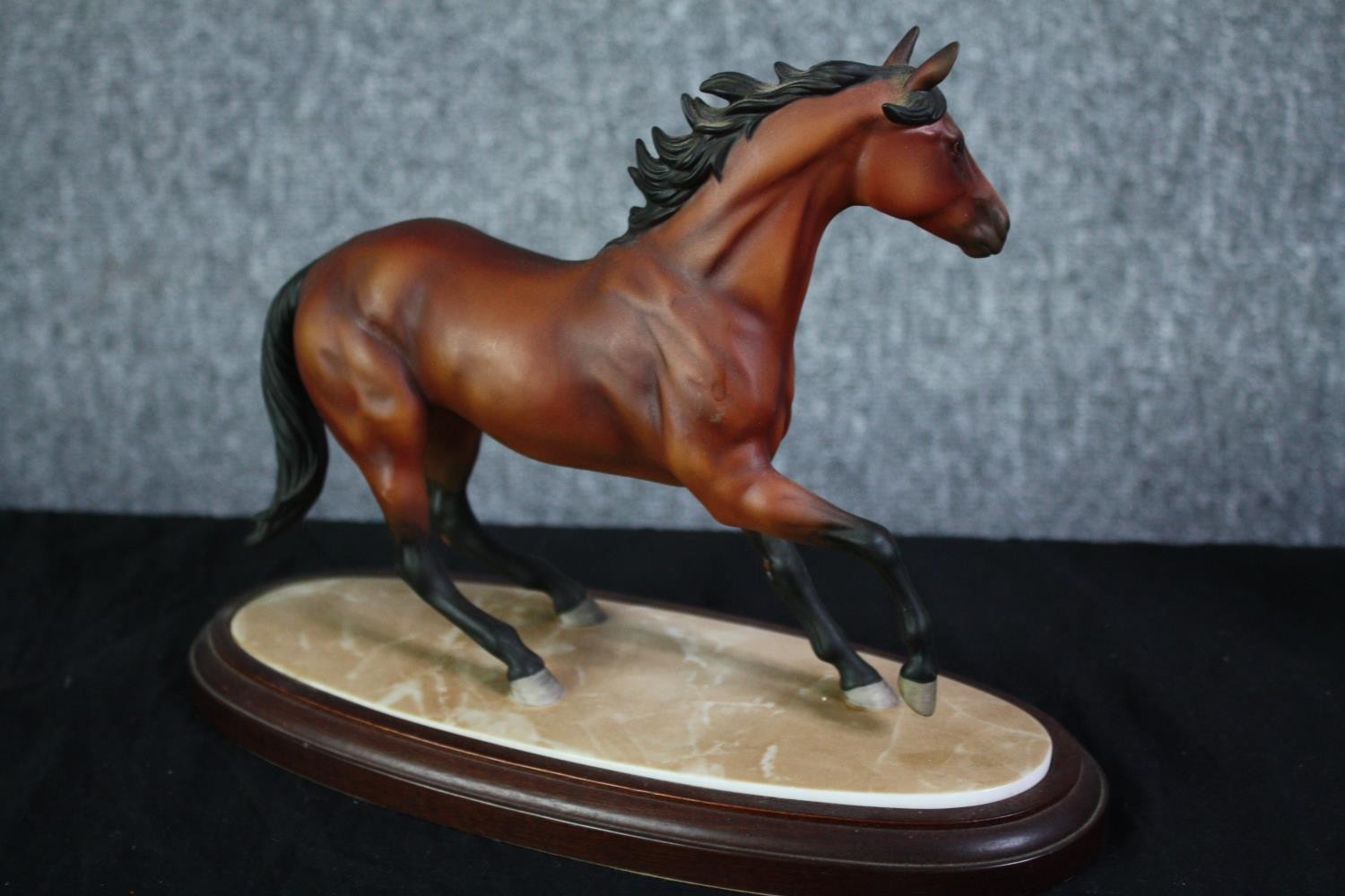 Two ceramic horses, a Pamela du Boulay My Friend Flicka model of a horse along with a Lenox 1989 ' - Image 4 of 6