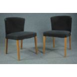 A pair of contemporary Habitat dining chairs.