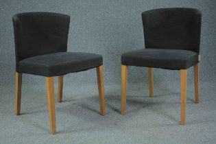 A pair of contemporary Habitat dining chairs.