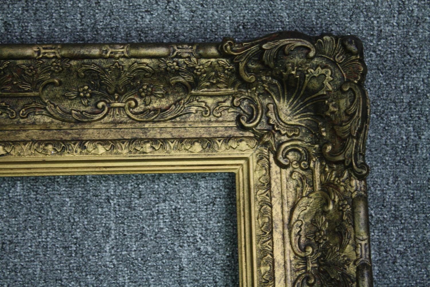 A very large giltwood and gesso frame. H.254 W.190 cm. - Image 2 of 4