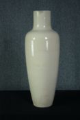 A large porcelain vase signed on the base by the maker. H.82 cm.