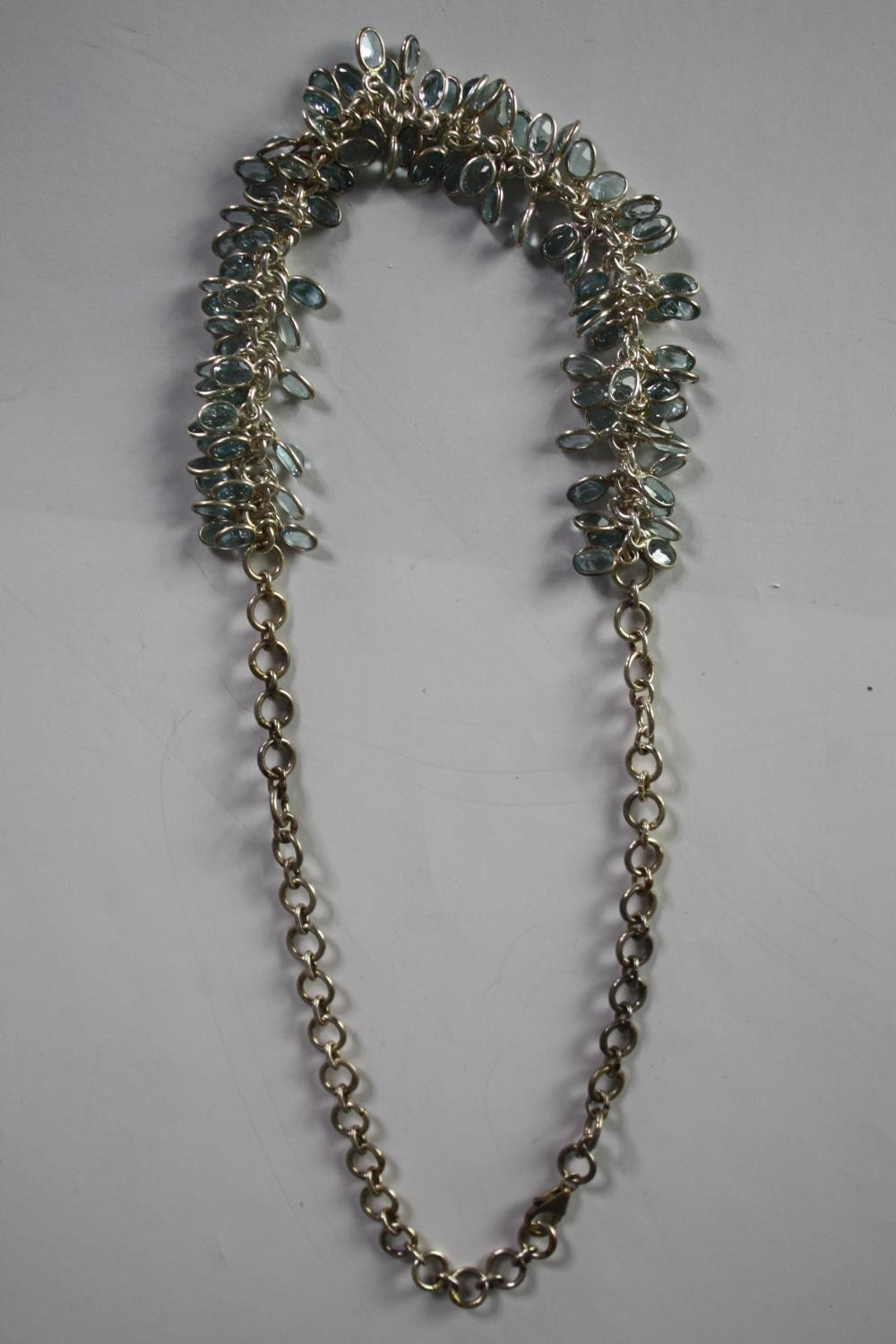 A collection of silver and blue topaz tassel style jewellery from Coloured Rocks, QVC. Each set with - Image 5 of 8