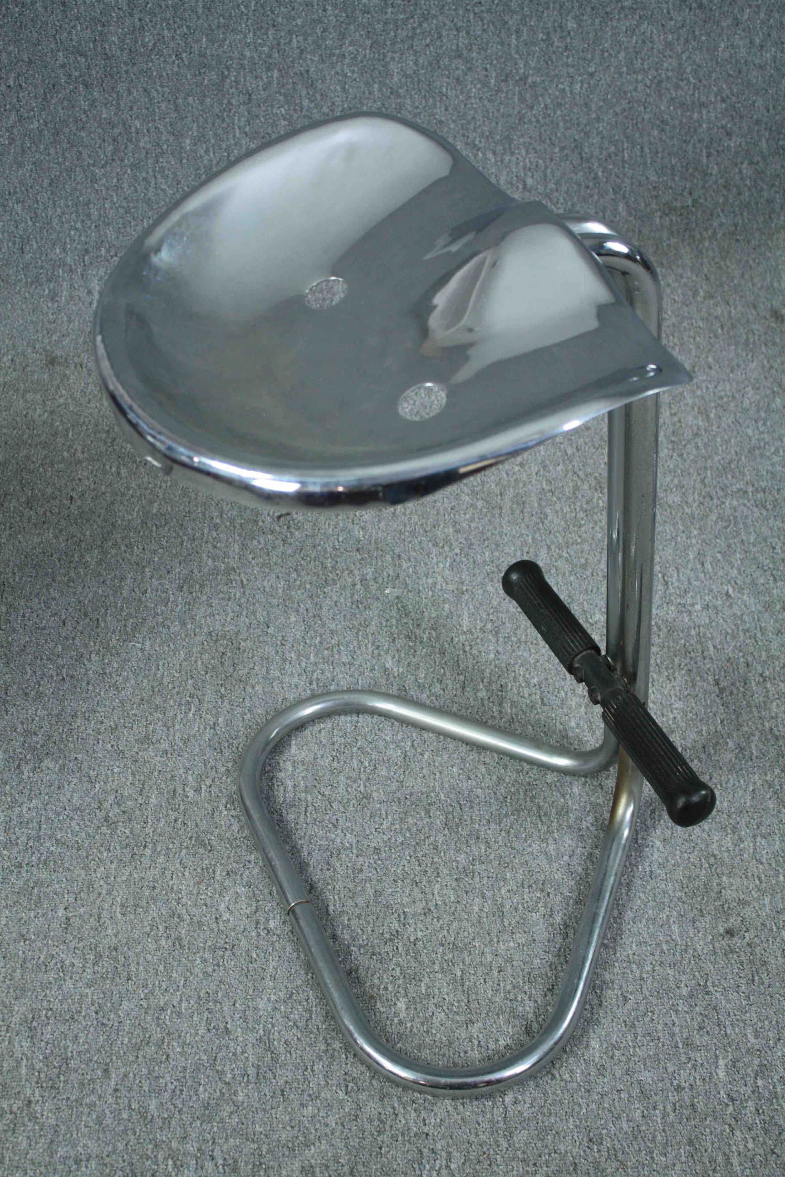 Rodney Kinsman for Bieffeplast, a set of three mid century tractor stools. H.67cm. (each) - Image 6 of 6