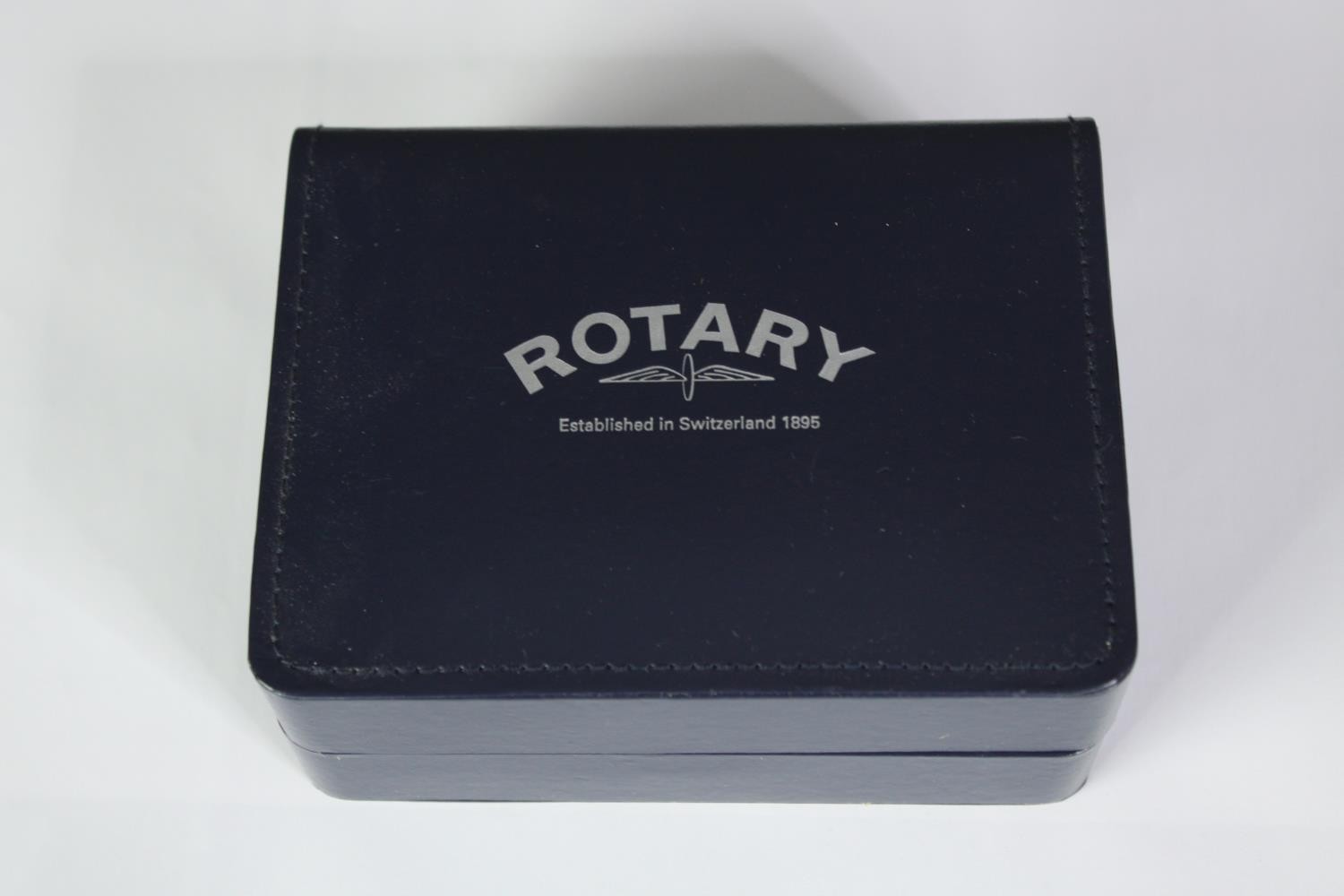 A boxed Rotary ladies watch with diamante set gold plated bracelet, white enamel dial to the ellipse - Image 2 of 5