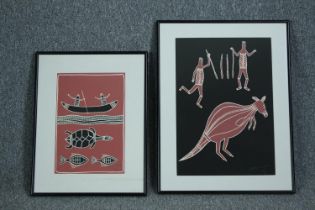 Jimmy Possum (Australian). Indigenous Art. Both printed in a limited edition of 85 copies. Both