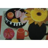 Mary Fedden. Orange Mug. Lithograph. Signed and numbered. Edition of 550. Framed and glazed. H.32