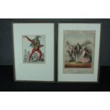 Martha-Quadrille. Opera. Two framed nineteenth century prints. H.47 W.37 cm. (each)