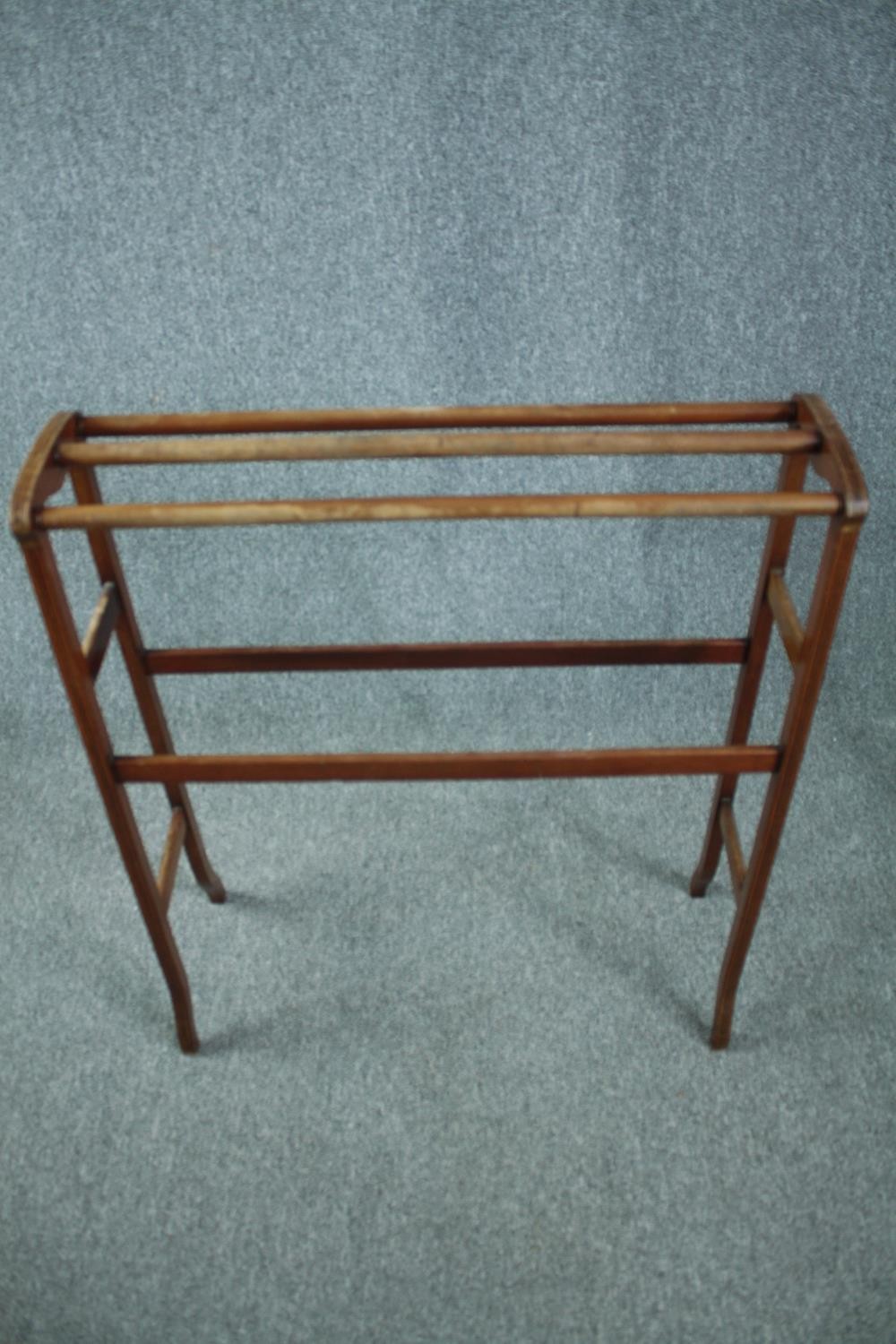 Two C.1900 towel rails and an old washing dolly. H.88 W.76cm. (largest) - Image 3 of 6