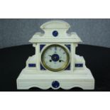 Mantle clock. The face is quite worn and the makers mark is unreadable. Probably French and early