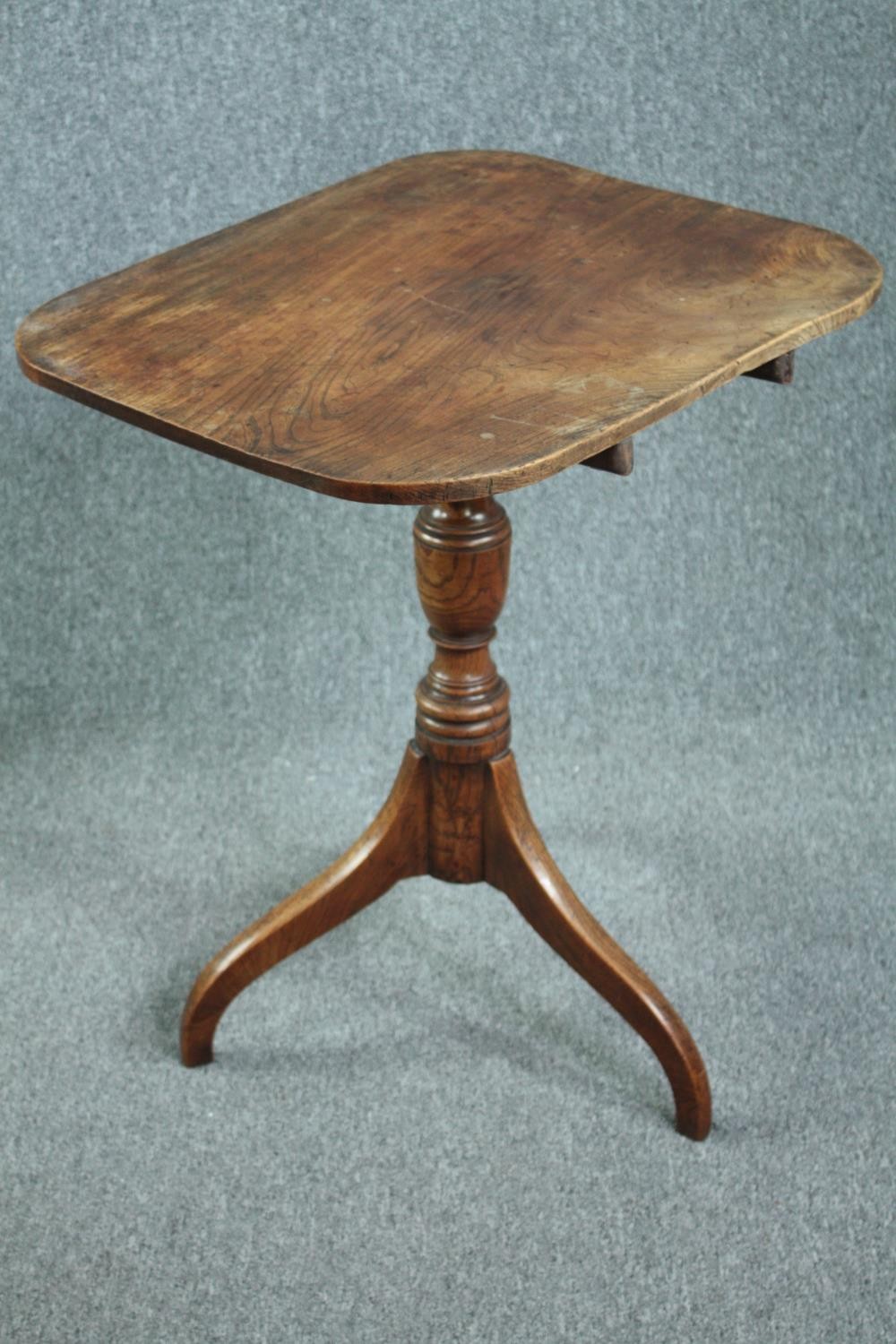 Occasional table, early 19th century mahogany with tilt top action. H.76 W.64 D.54cm. - Image 2 of 5