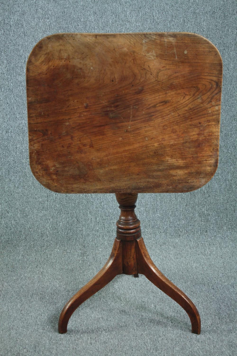 Occasional table, early 19th century mahogany with tilt top action. H.76 W.64 D.54cm. - Image 4 of 5