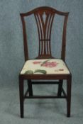 Dining chair, Georgian mahogany.