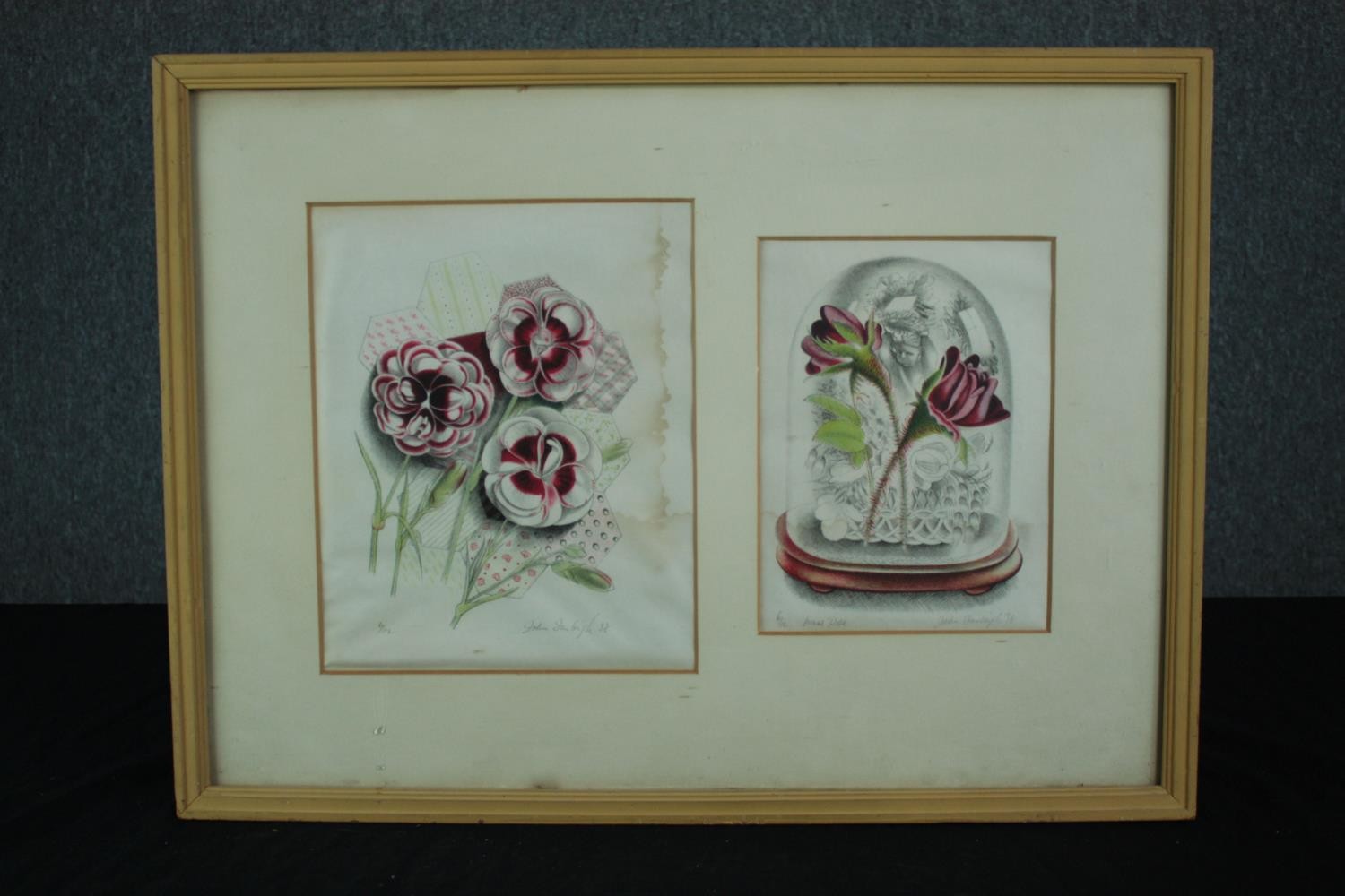 John Farleigh CBE (British. 1900 –1965). Two prints titled 'Moss Rose'. Each from an edition of - Image 2 of 7