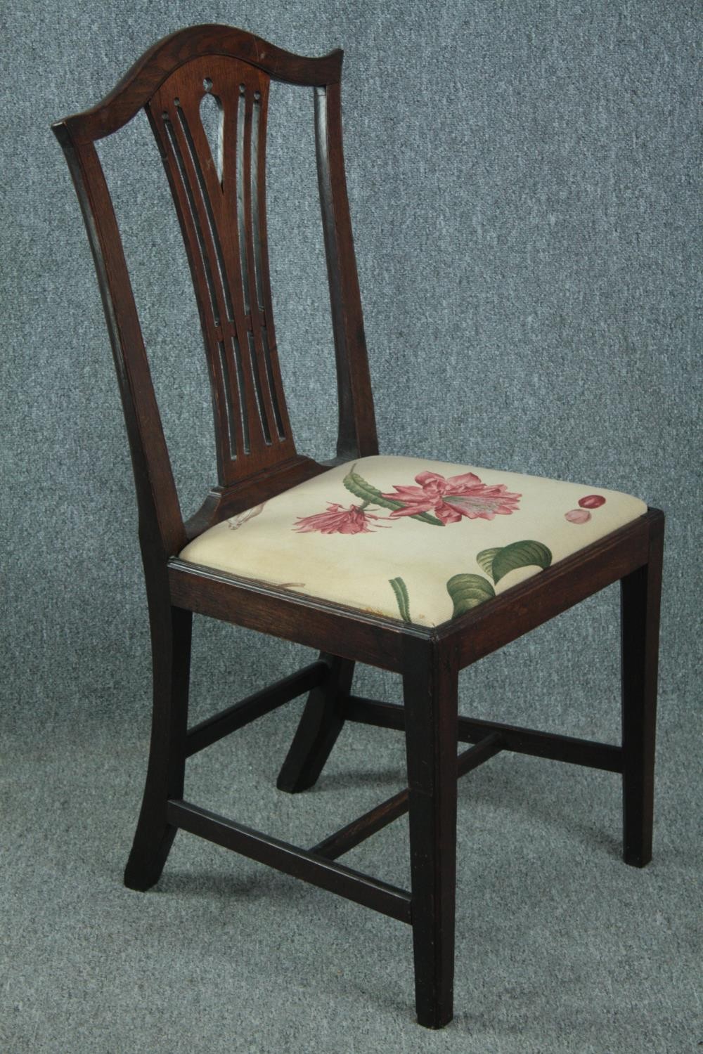 Dining chair, Georgian mahogany. - Image 2 of 3