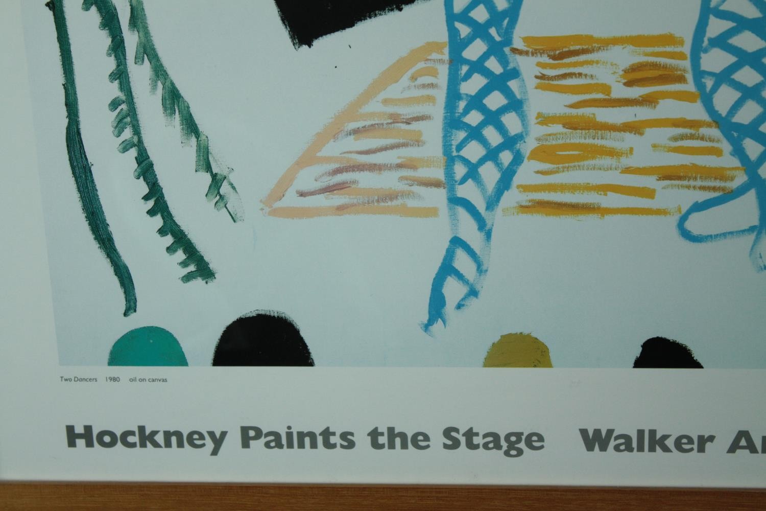 David Hockney. Hockney Paints the Stage. Lithograph poster. 1984. Framed and glazed. H.72 W.102 cm. - Image 3 of 4