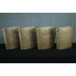 Four metal waste paper baskets. H.35 W.41 cm. (each)