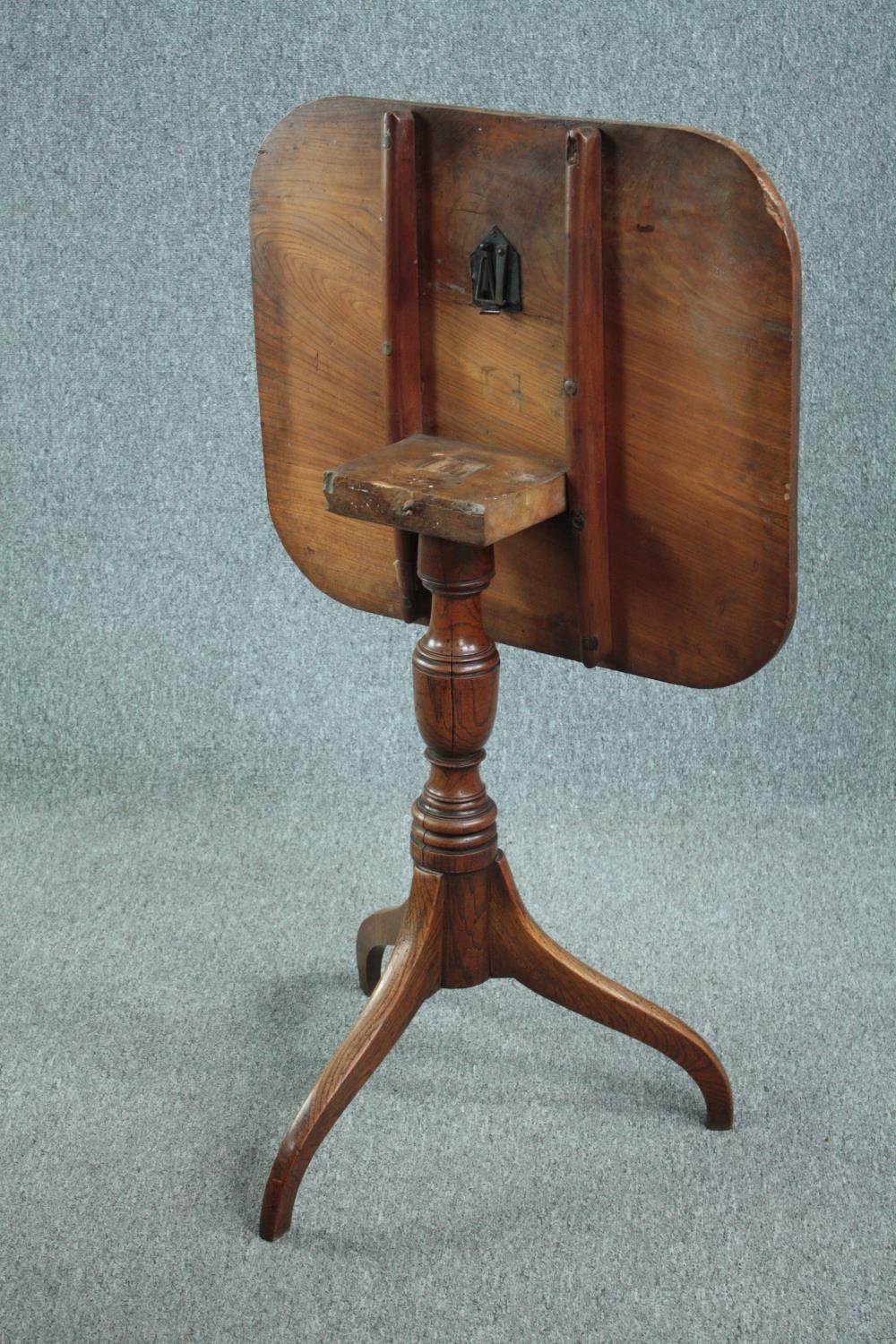 Occasional table, early 19th century mahogany with tilt top action. H.76 W.64 D.54cm. - Image 5 of 5