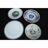 A mixed collection of decorative china plates. Made G. L. A. & Bros and Mintons. Dia. 27cm. (