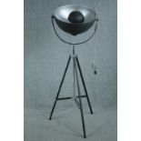 A contemporary floor standing lamp in the vintage style. H.152 cm.