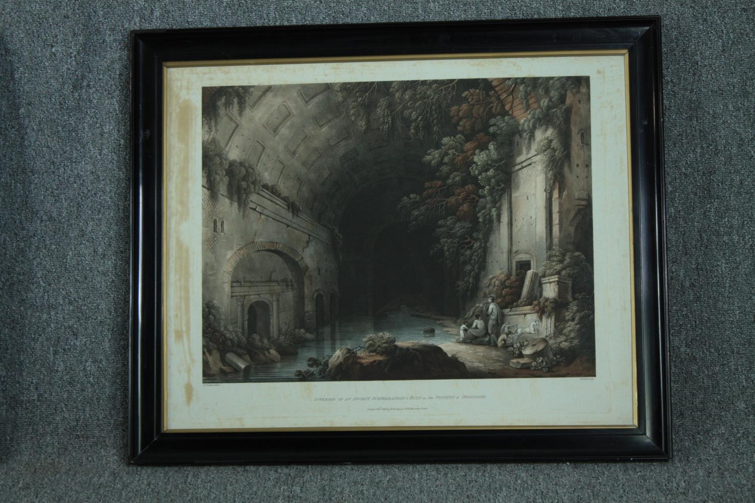 William Pickett. Entrance into an Ancient Subterraneous Ruin in Vicinity of Otriculum. Published - Image 7 of 8