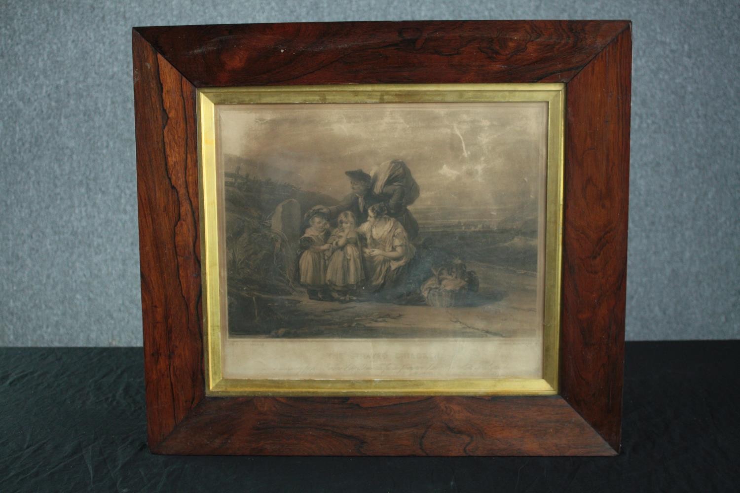 Engraving titled 'The Strayed Children'. Nineteenth century. Framed and glazed. H.54 W.60 cm. - Image 2 of 4