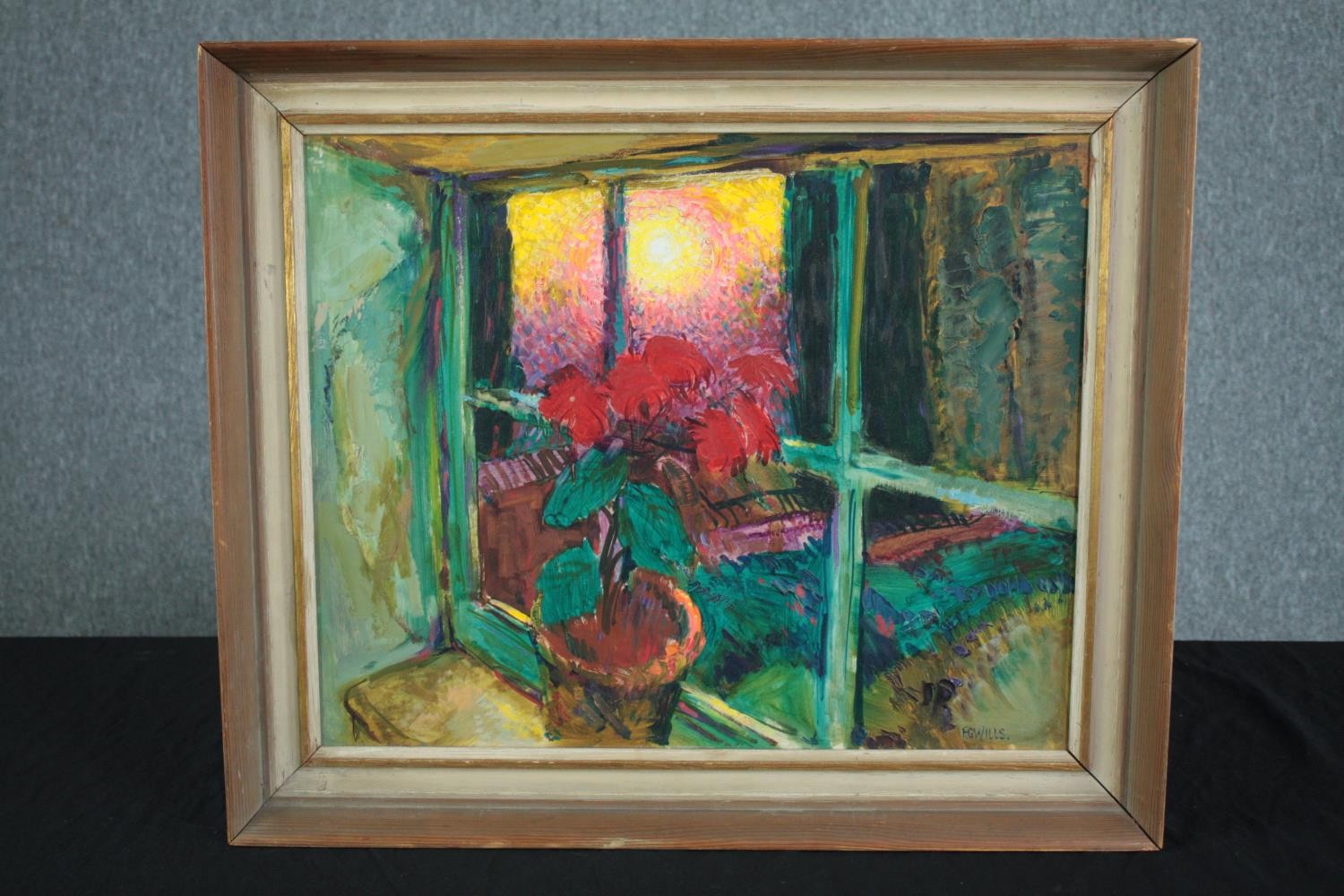 Oil painting on board. Still life flowers. Framed. H.58 W.65cm. - Image 2 of 4