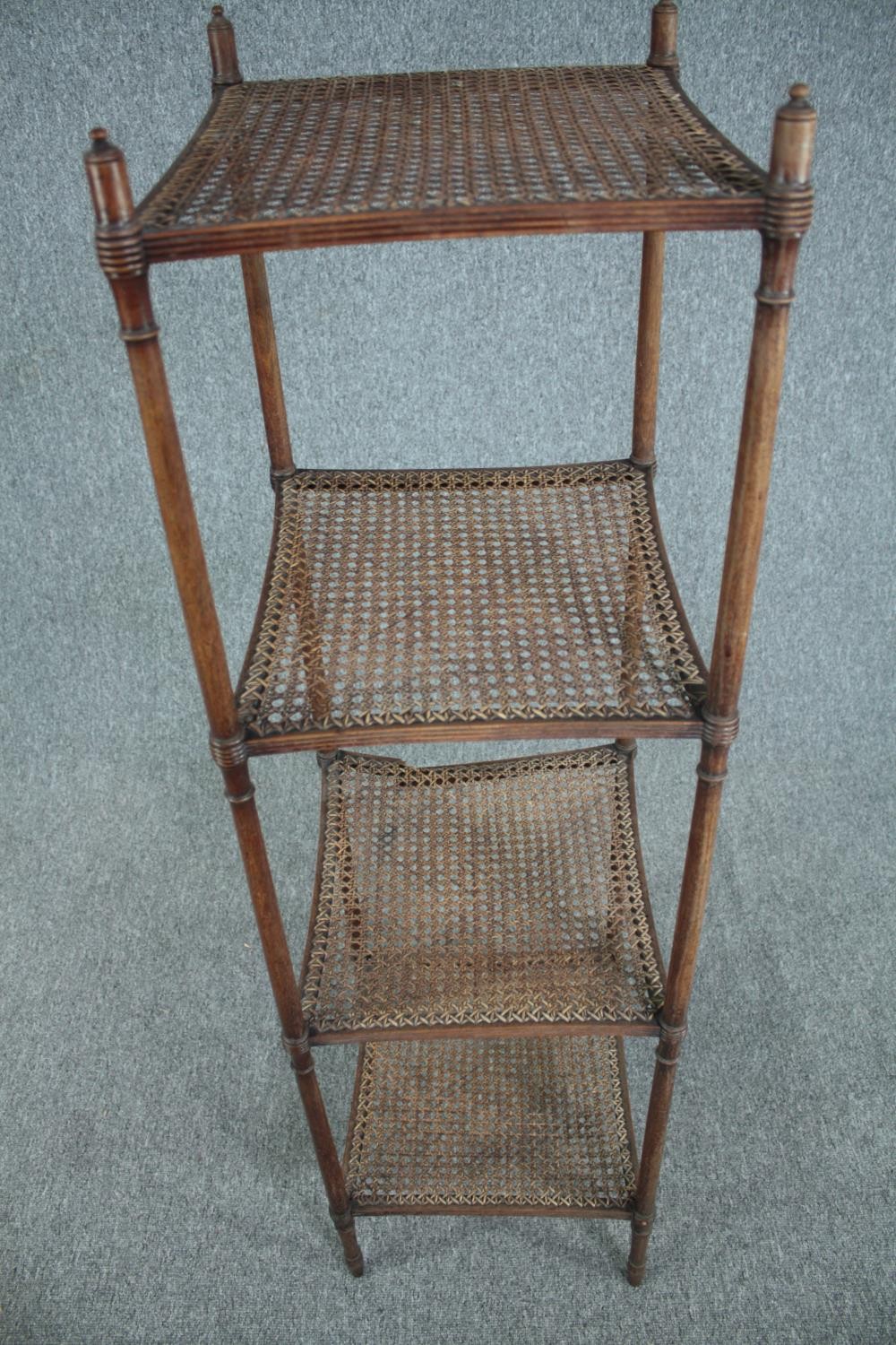 Etagere, C19th mahogany. In need of restoration. H.135 W.36 D.39cm. - Image 4 of 5