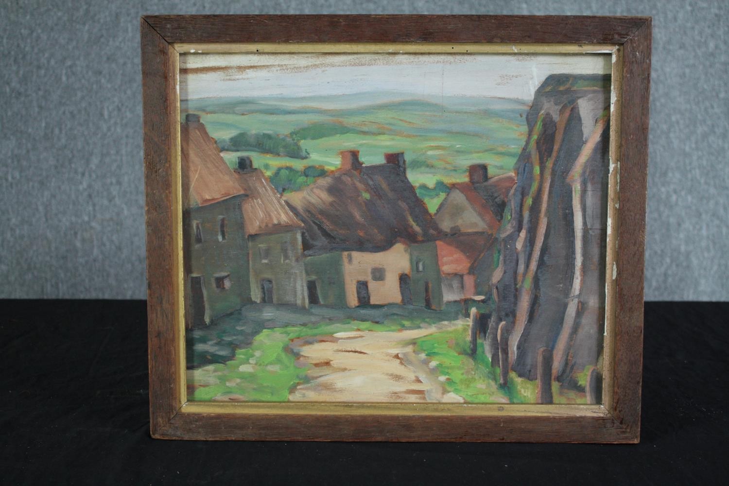 M. Robinson. Oil on board. Signed to the reverse. H.38 W.44 cm. - Image 2 of 5