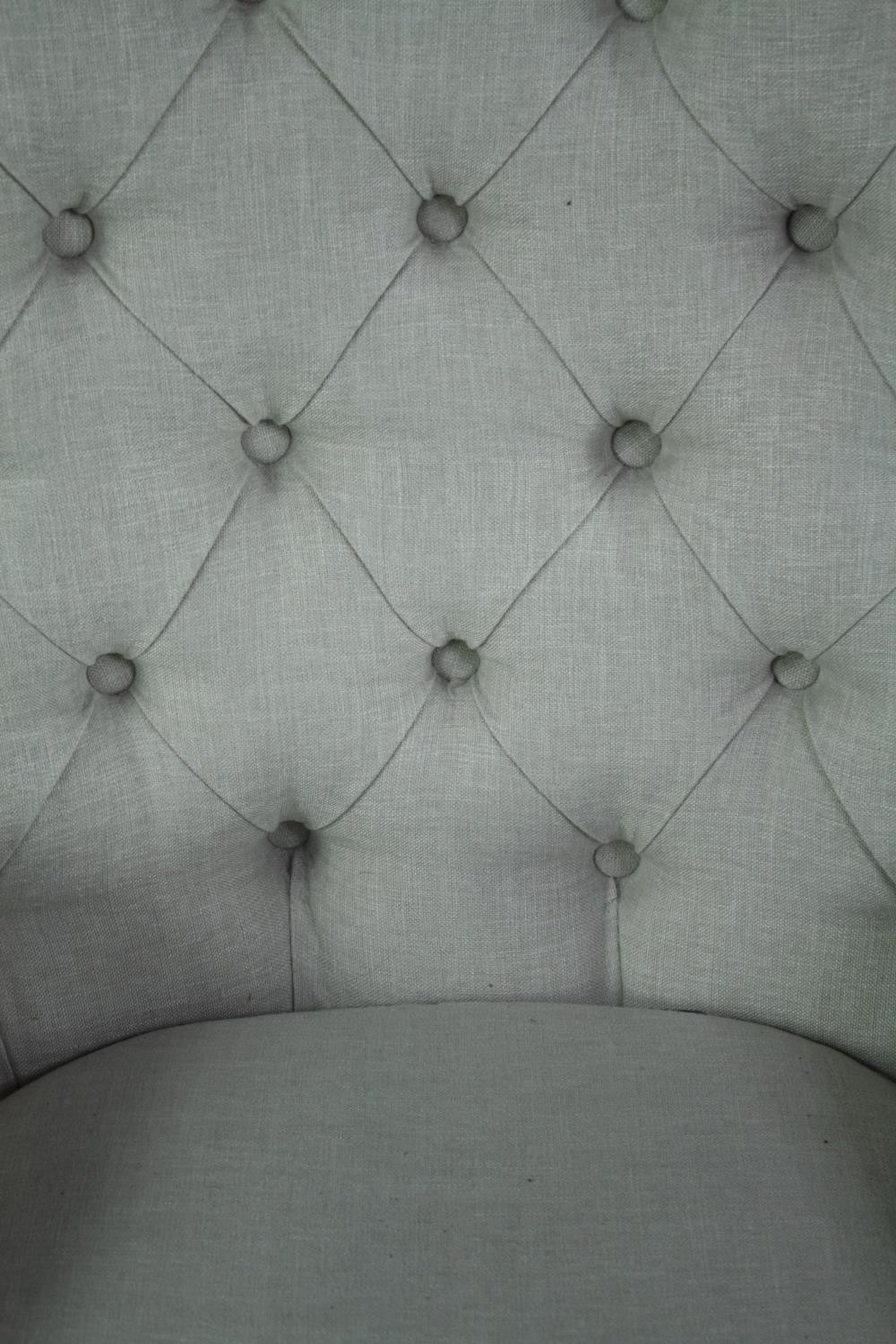 Armchair, contemporary upholstered in 19th century style. - Image 4 of 4