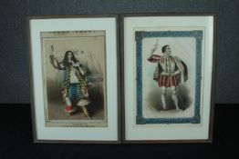 Opera. Two nineteenth century prints. H.47 W.37 cm. (each)
