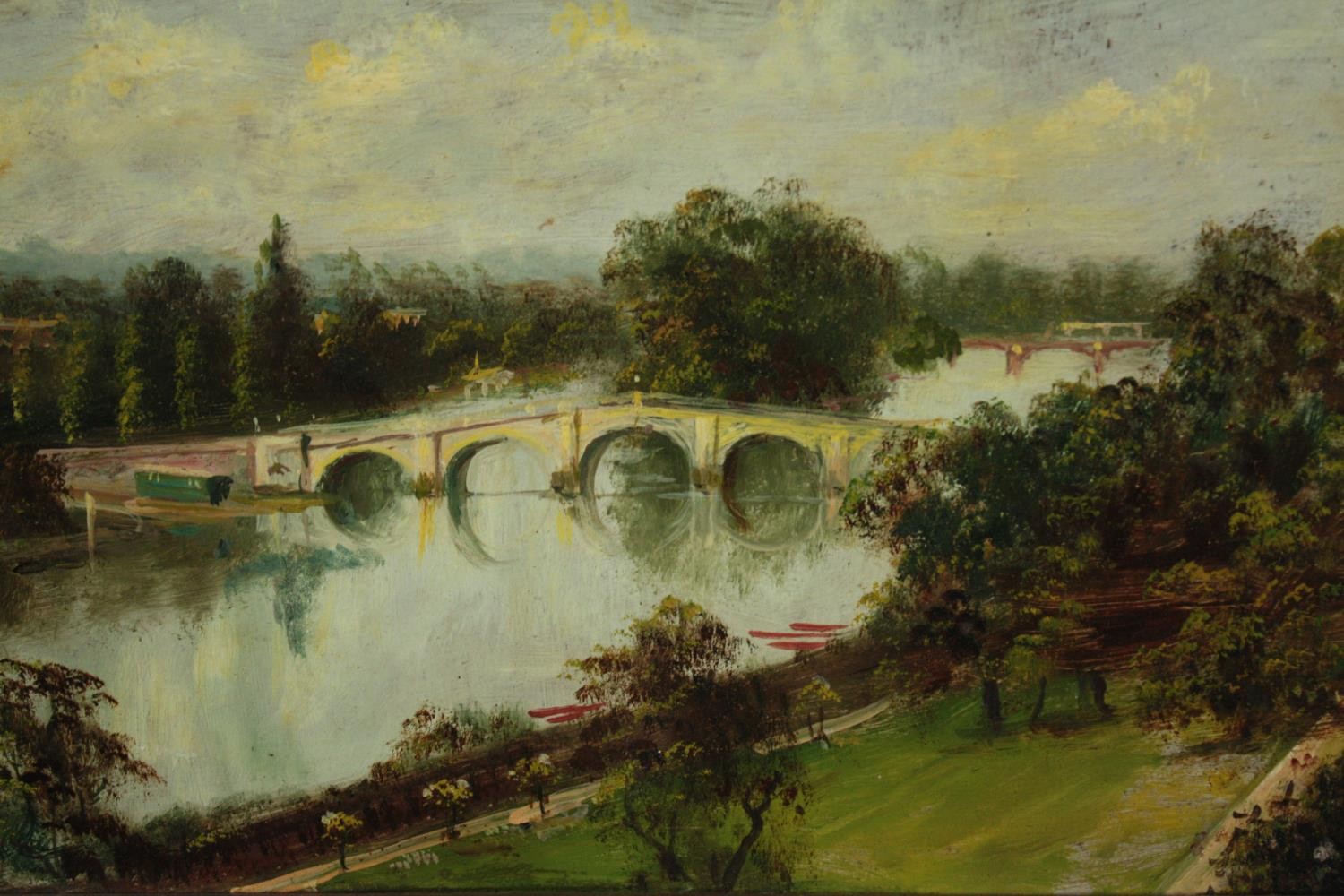James Lewis (1861 - 1934). Richmond Bridge. Signed lower left. Early twentieth century. Framed. H.33
