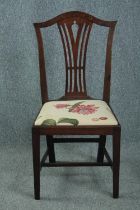 Dining chair, Georgian mahogany.