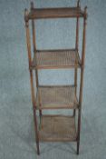 Etagere, C19th mahogany. In need of restoration. H.135 W.36 D.39cm.