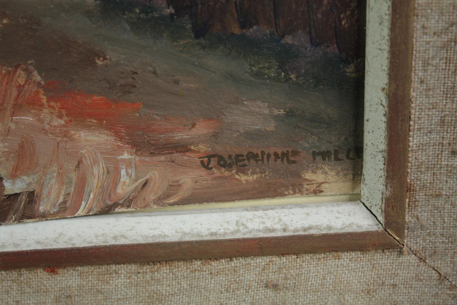 Josephine Haswell Miller (1890-1975). Oil painting on board. Landscape. Signed bottom right. - Image 3 of 4