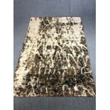 A hand made Eastern carpet, faux distressed. L.280 W.195cm.