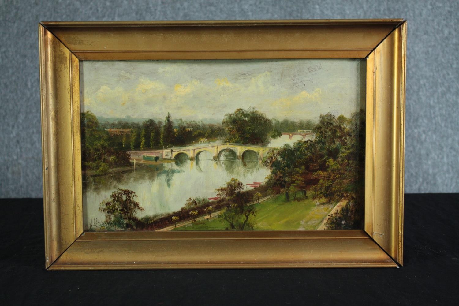 James Lewis (1861 - 1934). Richmond Bridge. Signed lower left. Early twentieth century. Framed. H.33 - Image 2 of 4