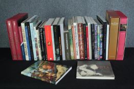 A large collection of art reference books ranging from the Titian to David Hockney. H.34 cm. (