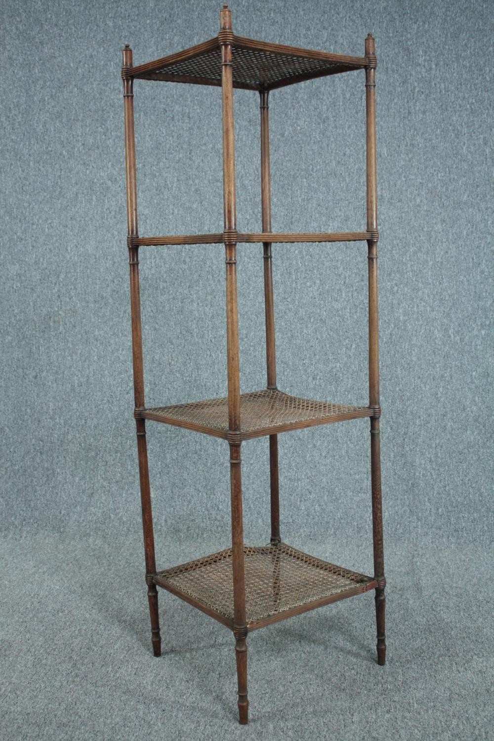 Etagere, C19th mahogany. In need of restoration. H.135 W.36 D.39cm. - Image 3 of 5