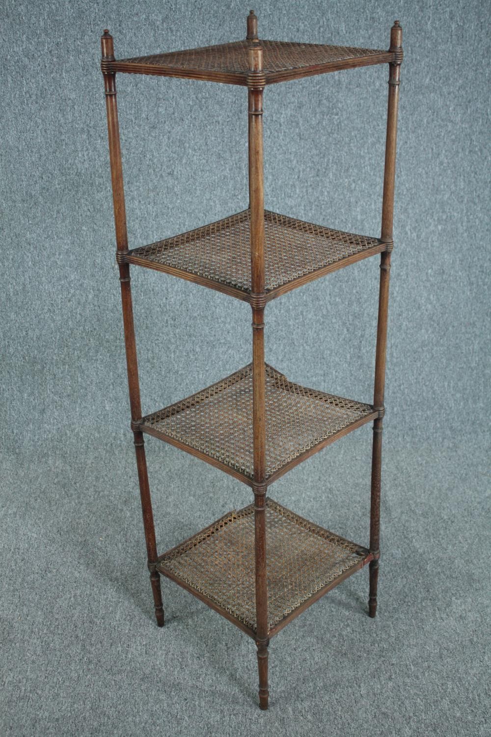 Etagere, C19th mahogany. In need of restoration. H.135 W.36 D.39cm. - Image 2 of 5