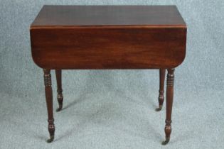 Pembroke table, 19th century mahogany. H.74 W.92 D.83cm.