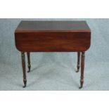 Pembroke table, 19th century mahogany. H.74 W.92 D.83cm.