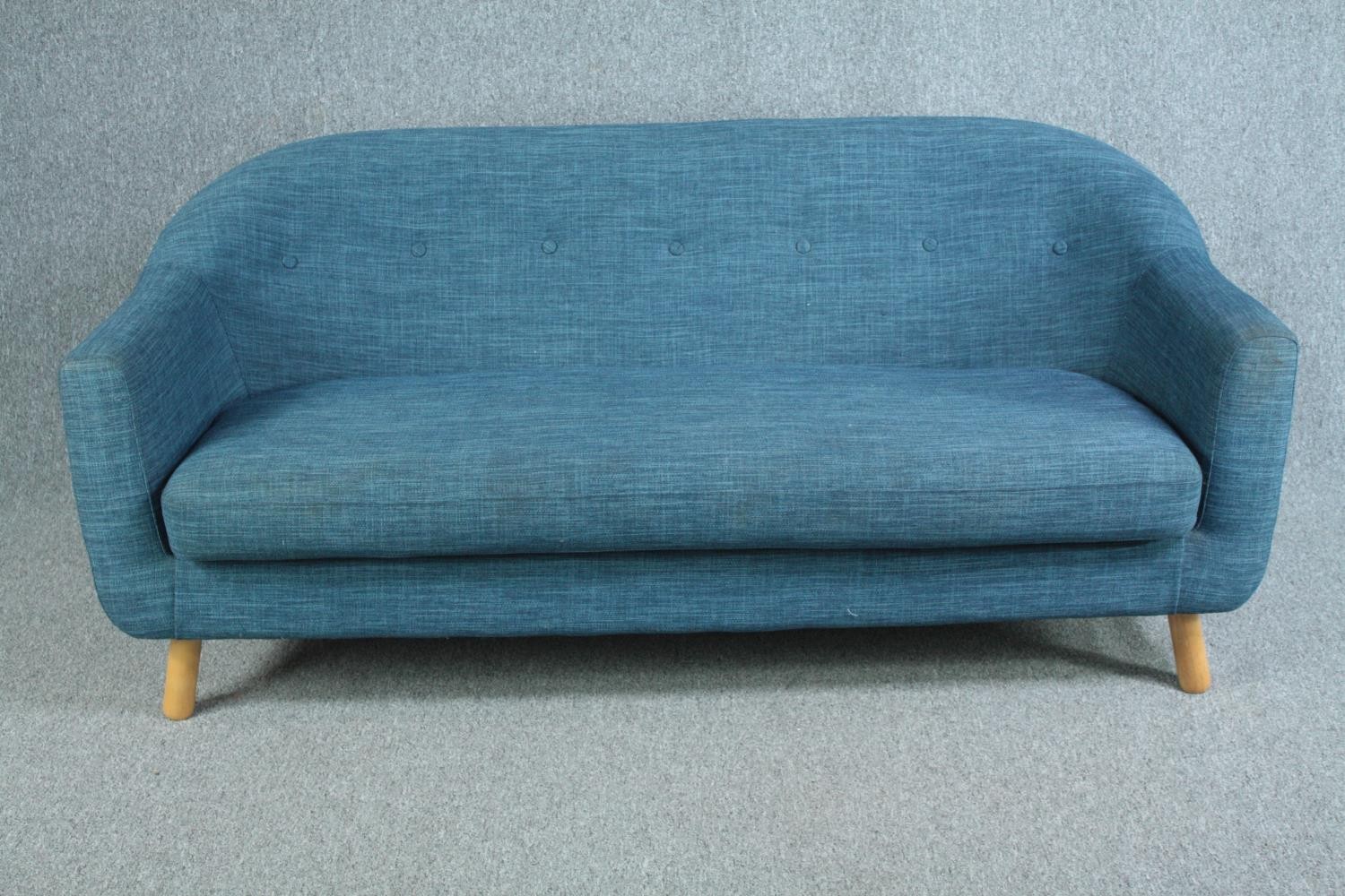 Sofa, contemporary mid century style. H.74 W.170 D.74cm.