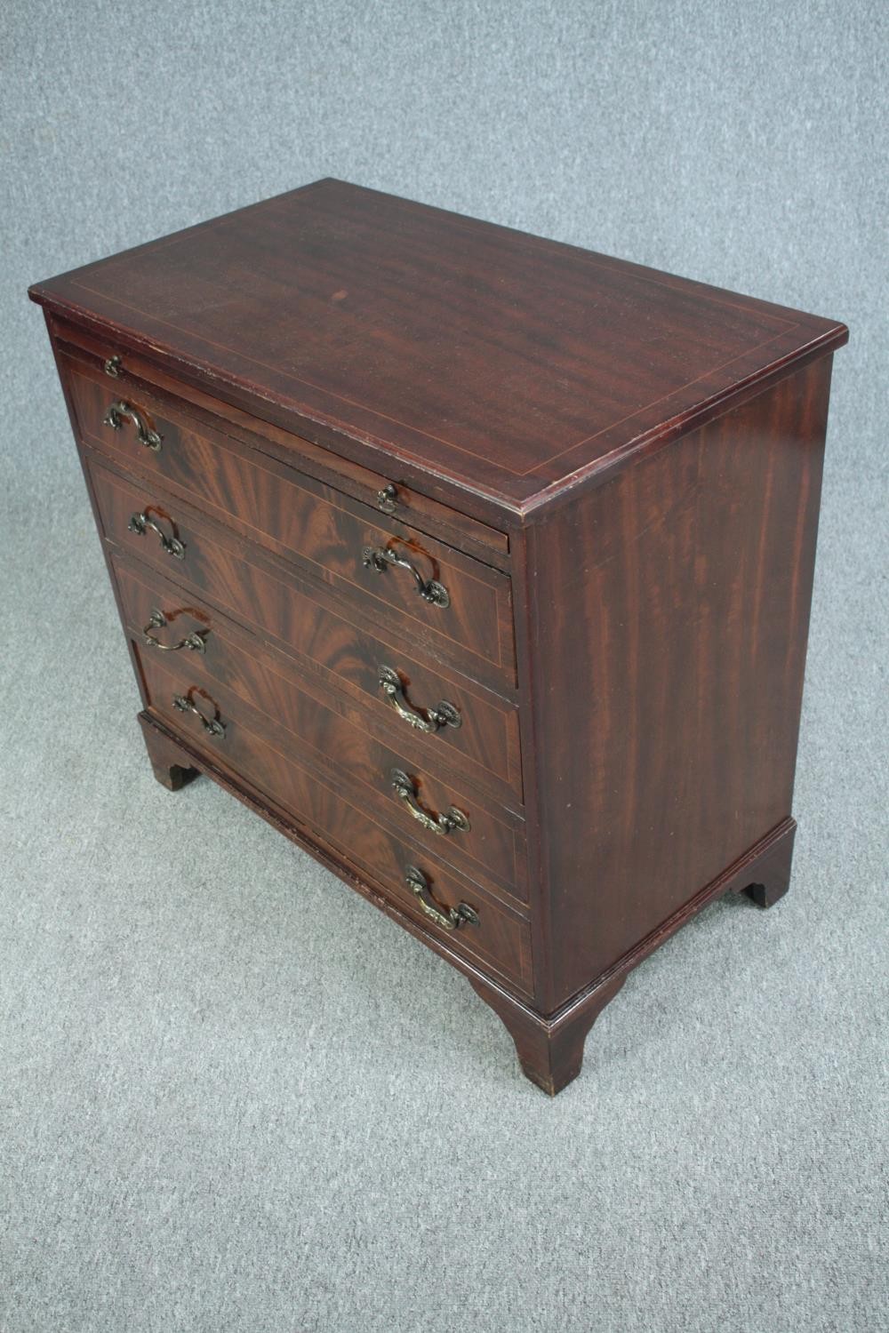 Chest of drawers, Georgian style mahogany. H.80 W.85 D.48cm. - Image 5 of 6