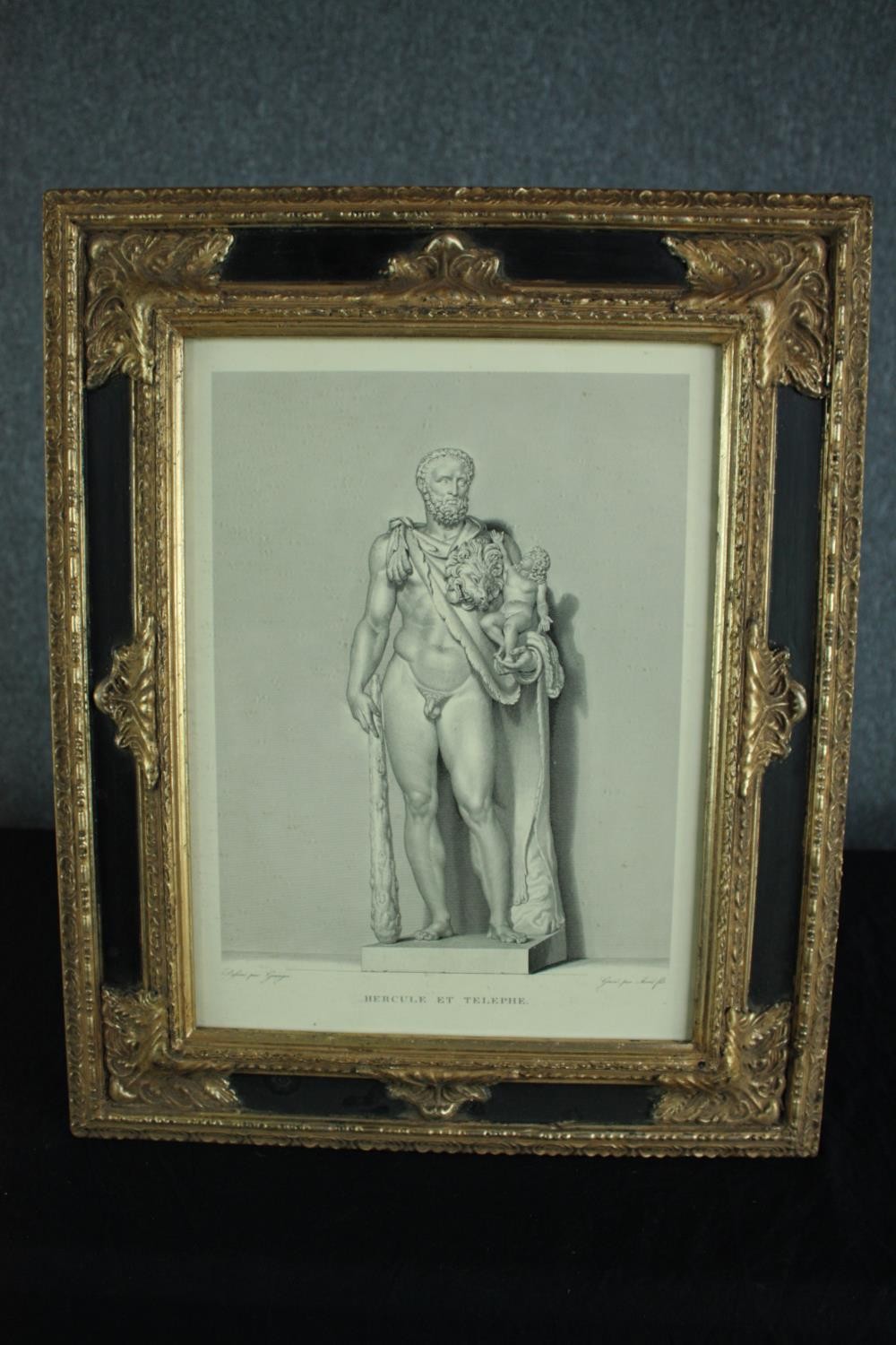 A pair of nineteenth century classical engravings in decorative modern frames finished in gilt. H.57 - Image 7 of 10