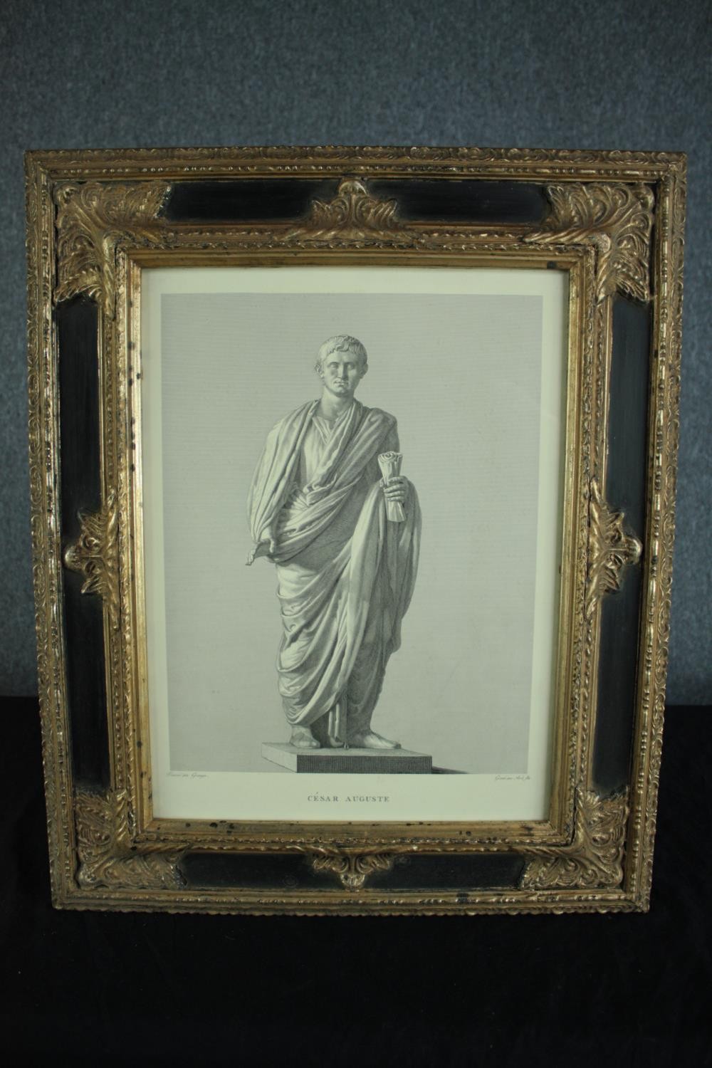 A pair of nineteenth century classical engravings in decorative modern frames finished in gilt. H.57 - Image 6 of 8