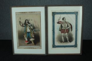 Opera. Two nineteenth century prints. H.47 W.37 cm. (each)