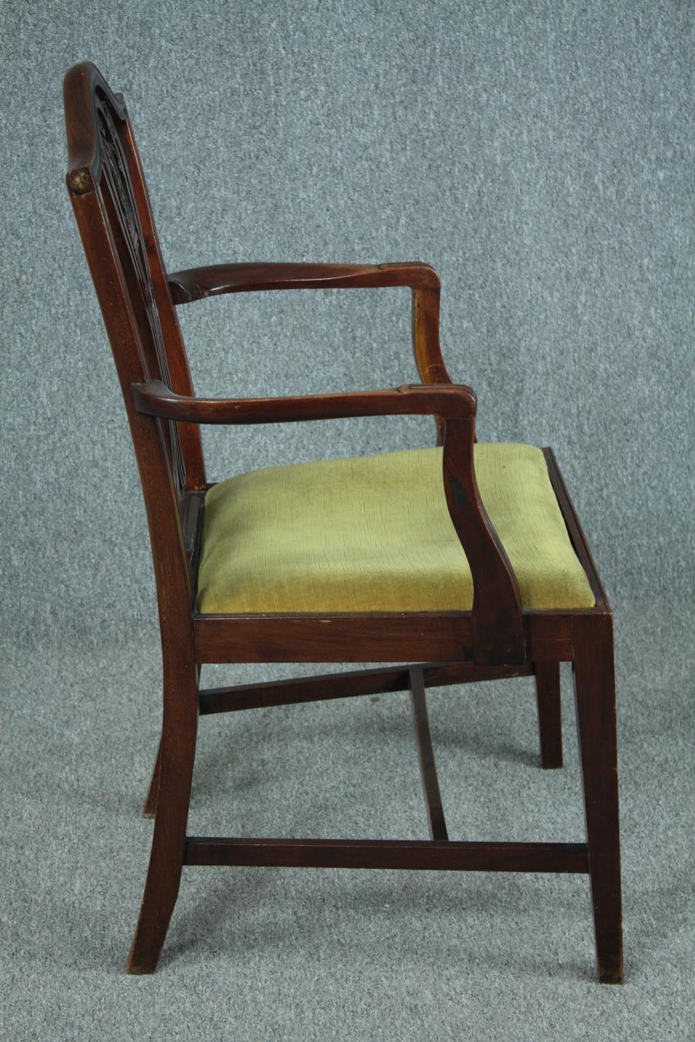 Armchair, 19th century mahogany. - Image 3 of 6