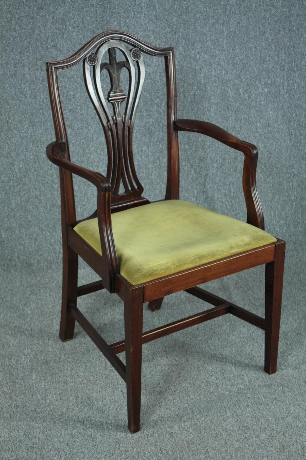 Armchair, 19th century mahogany. - Image 2 of 6