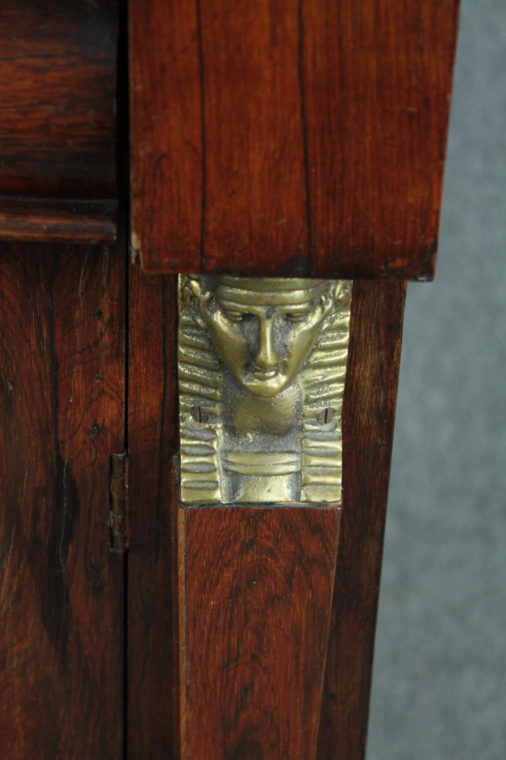 Chiffonier, Regency rosewood Egyptian revival with ormolu mounts. H.91 W.106 D.40cm. - Image 5 of 7